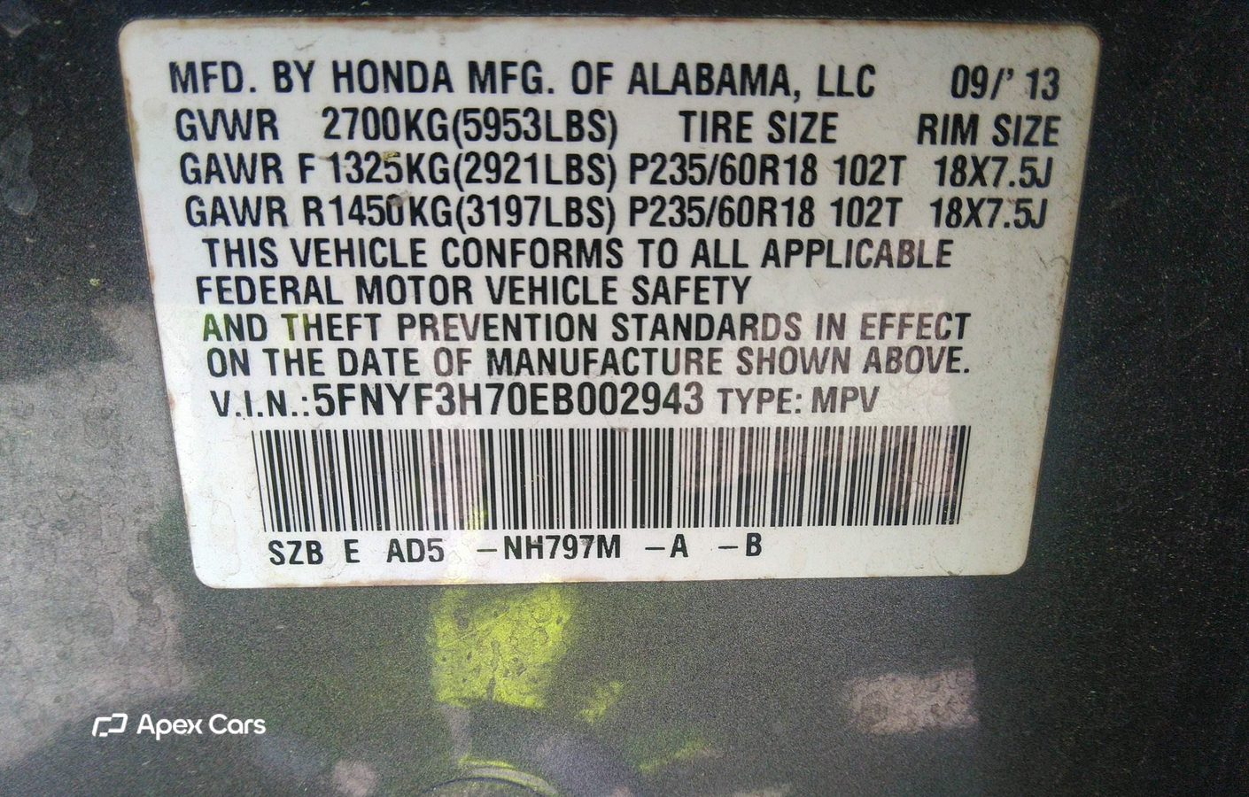 Honda Pilot 2014