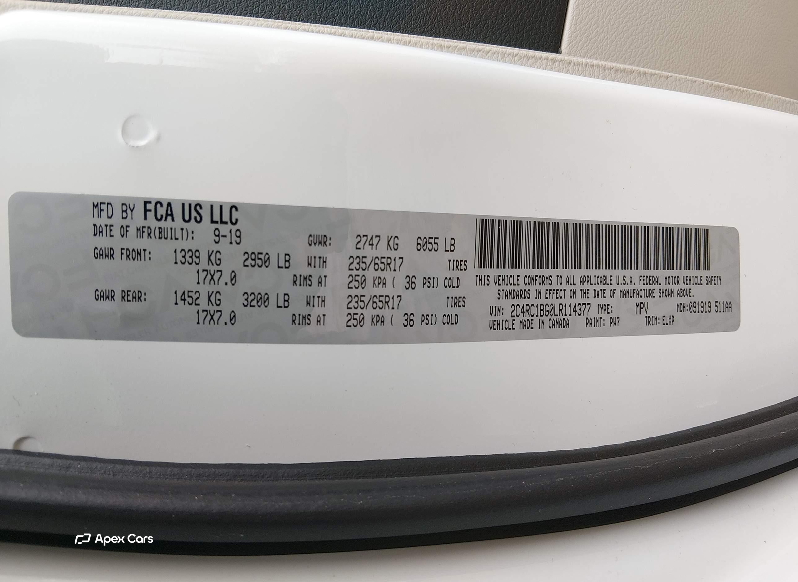 Chrysler Pacifica 2020