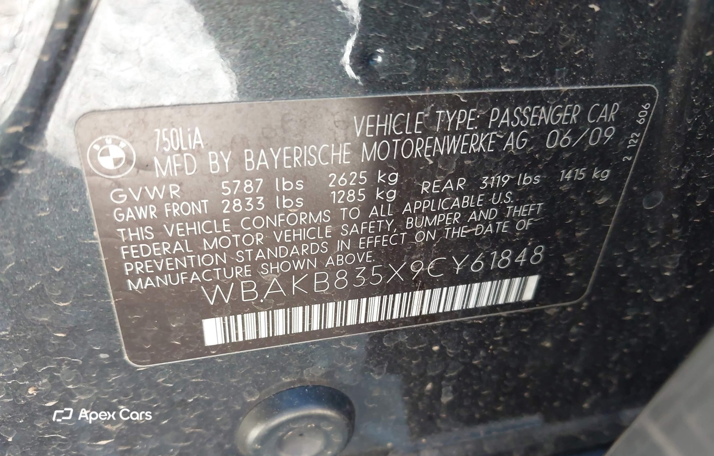 BMW Series 7 2009