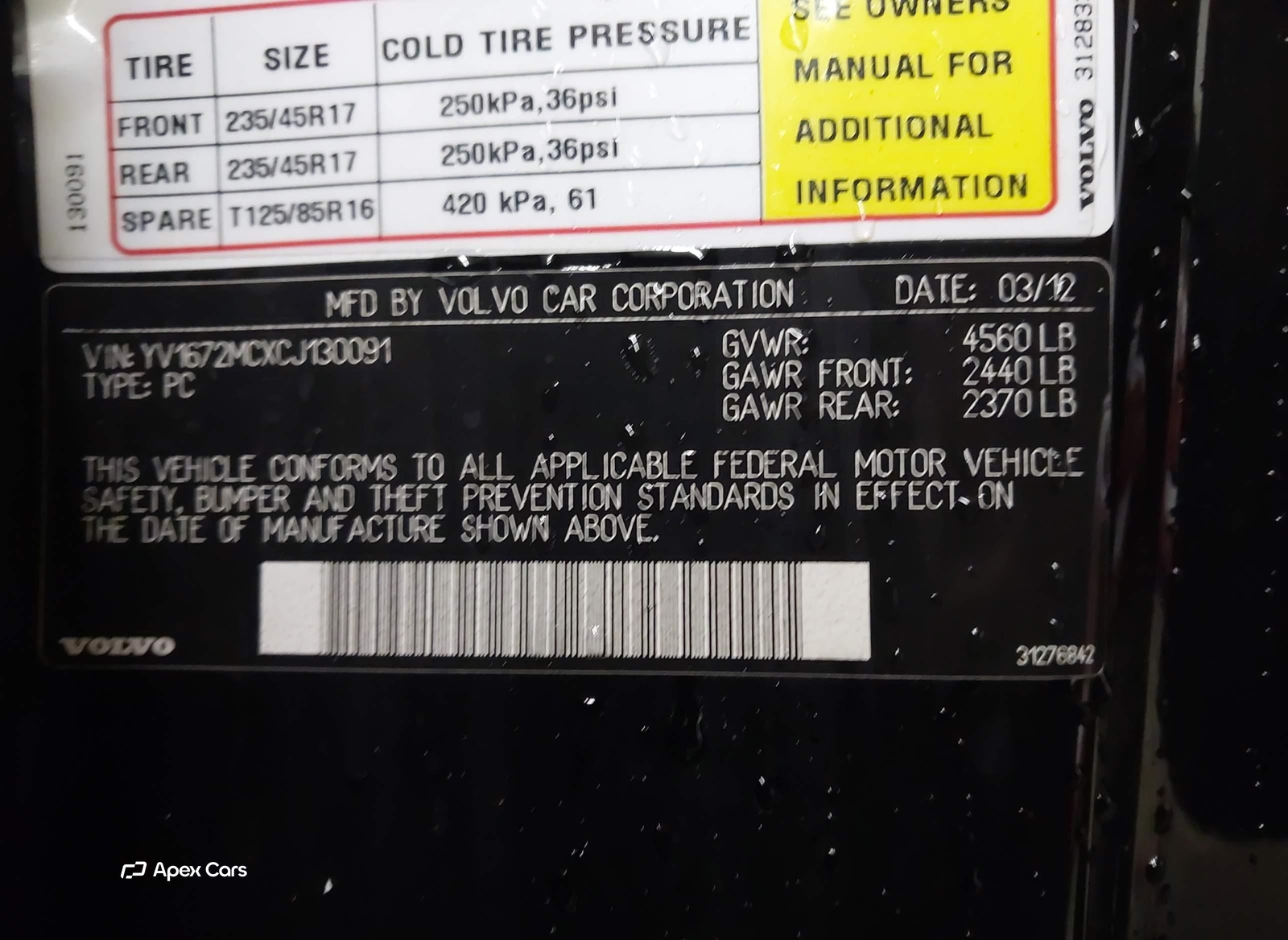 Volvo C70 2012
