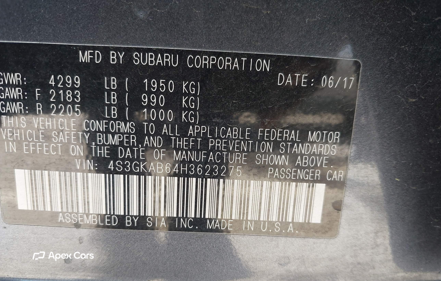 Subaru Impreza 2017