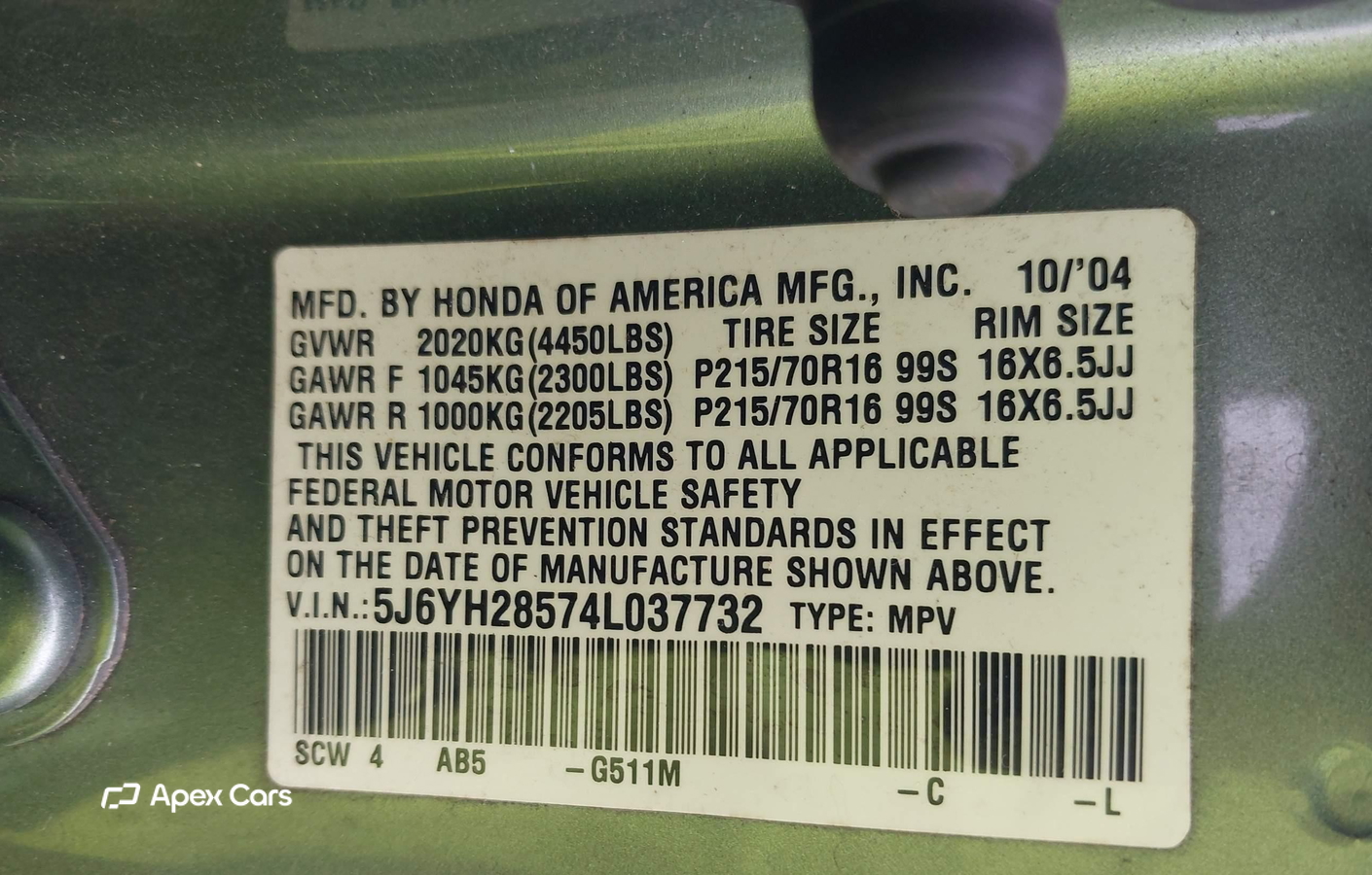 Honda Element 2004