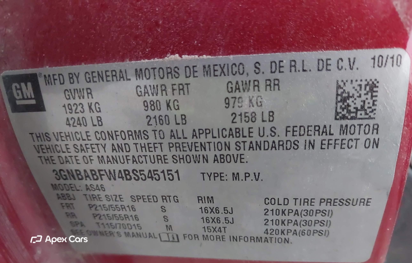 Chevrolet HHR 2011