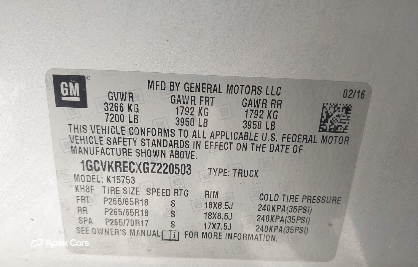 Chevrolet Silverado 2016