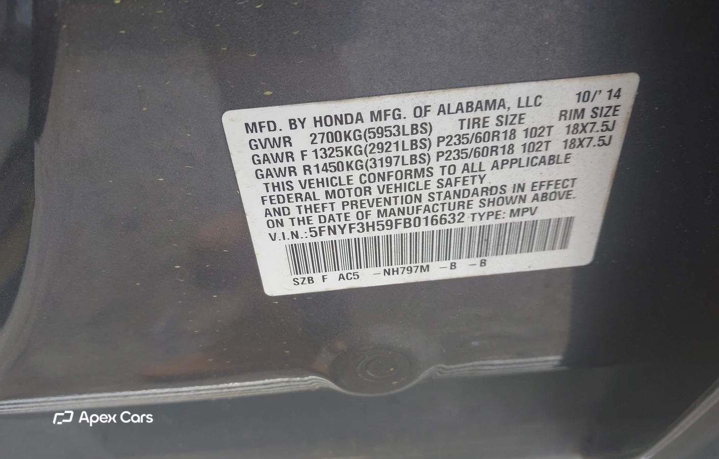 Honda Pilot 2015