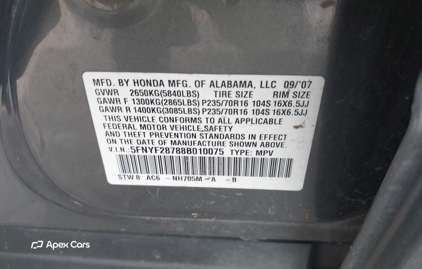Honda Pilot 2008