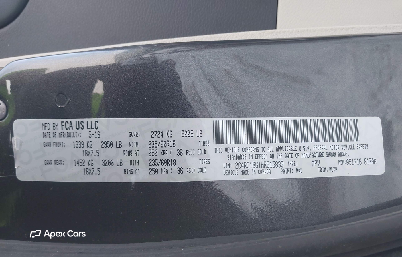 Chrysler Pacifica 2017