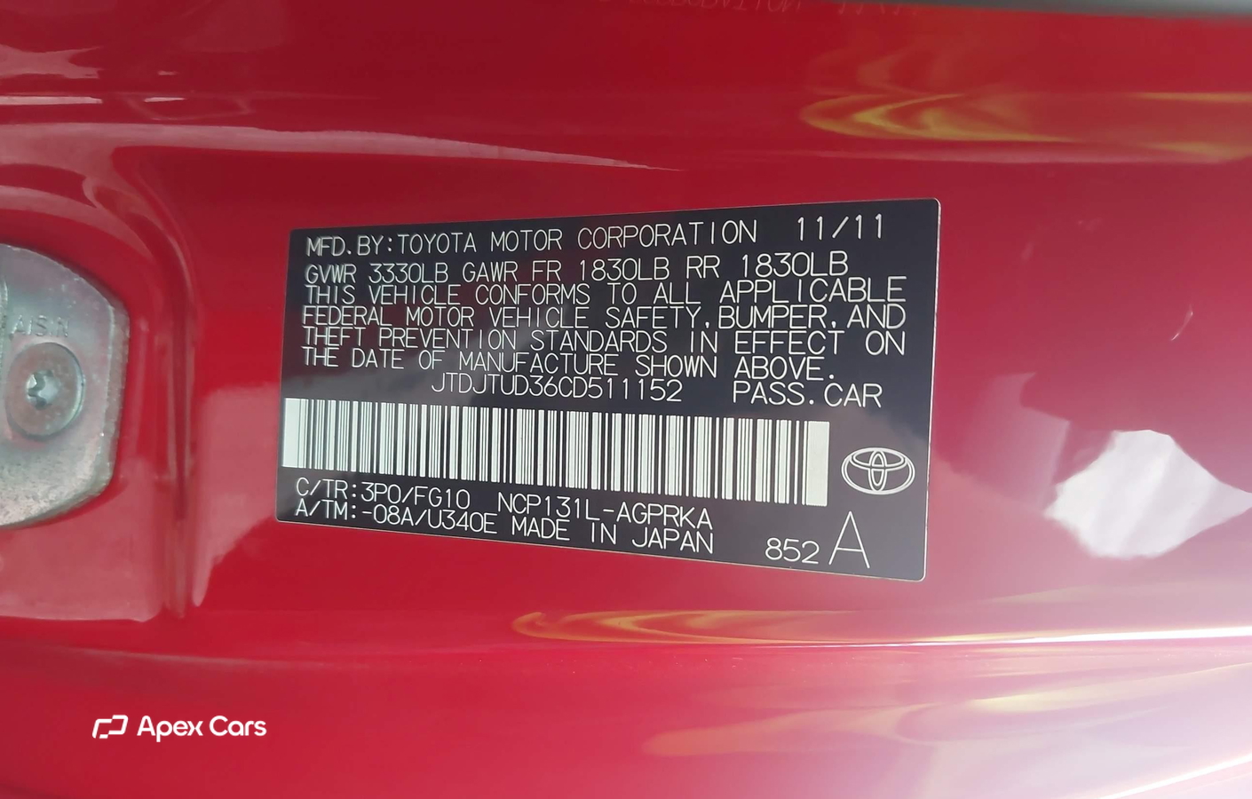 Toyota Yaris 2012