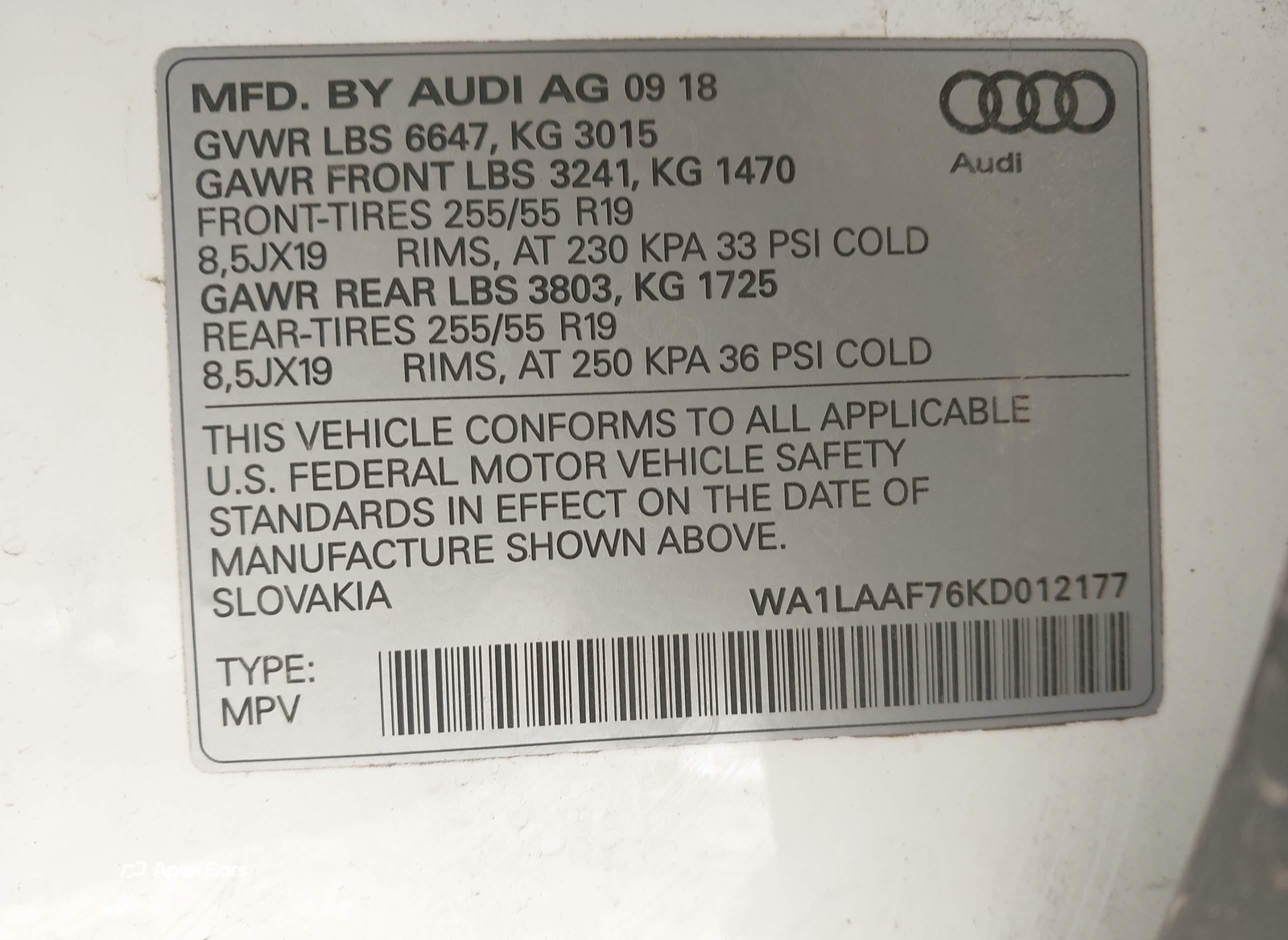 Audi Q7 2019