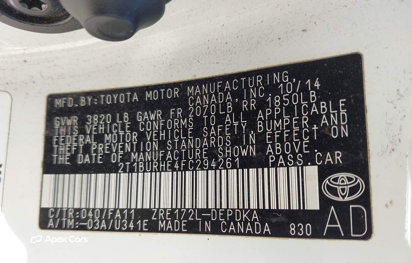 Toyota Corolla 2015