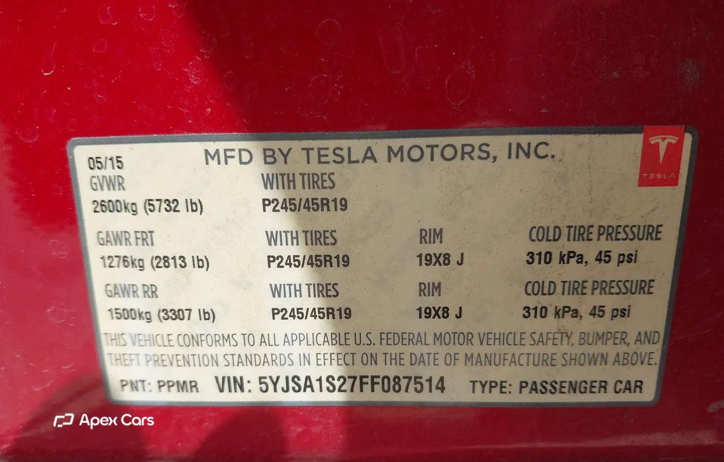 Tesla Model S 2015