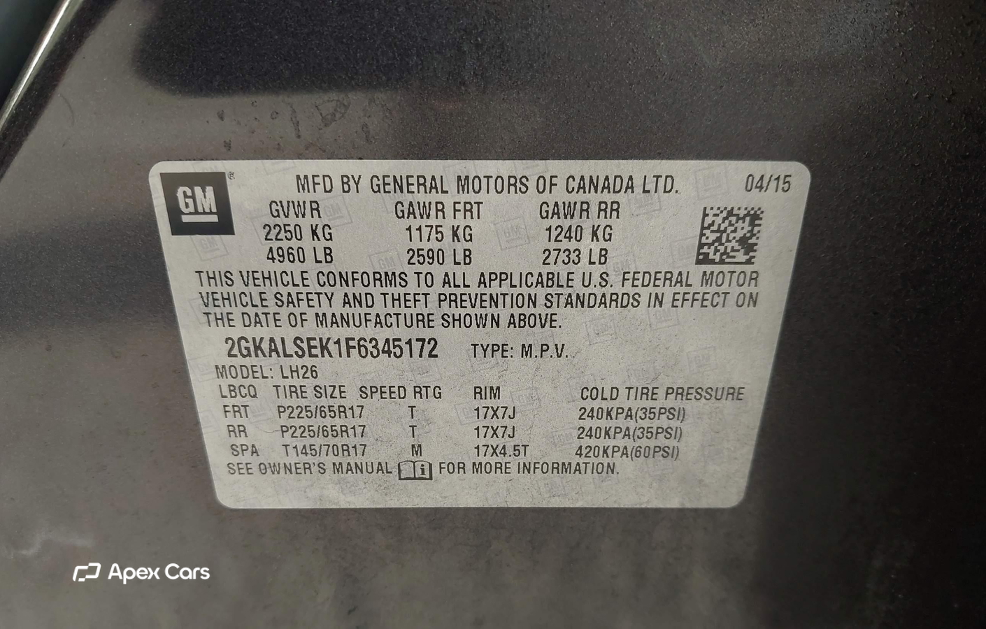 GMC Terrain 2015