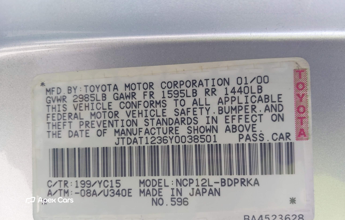 Toyota Echo 2000