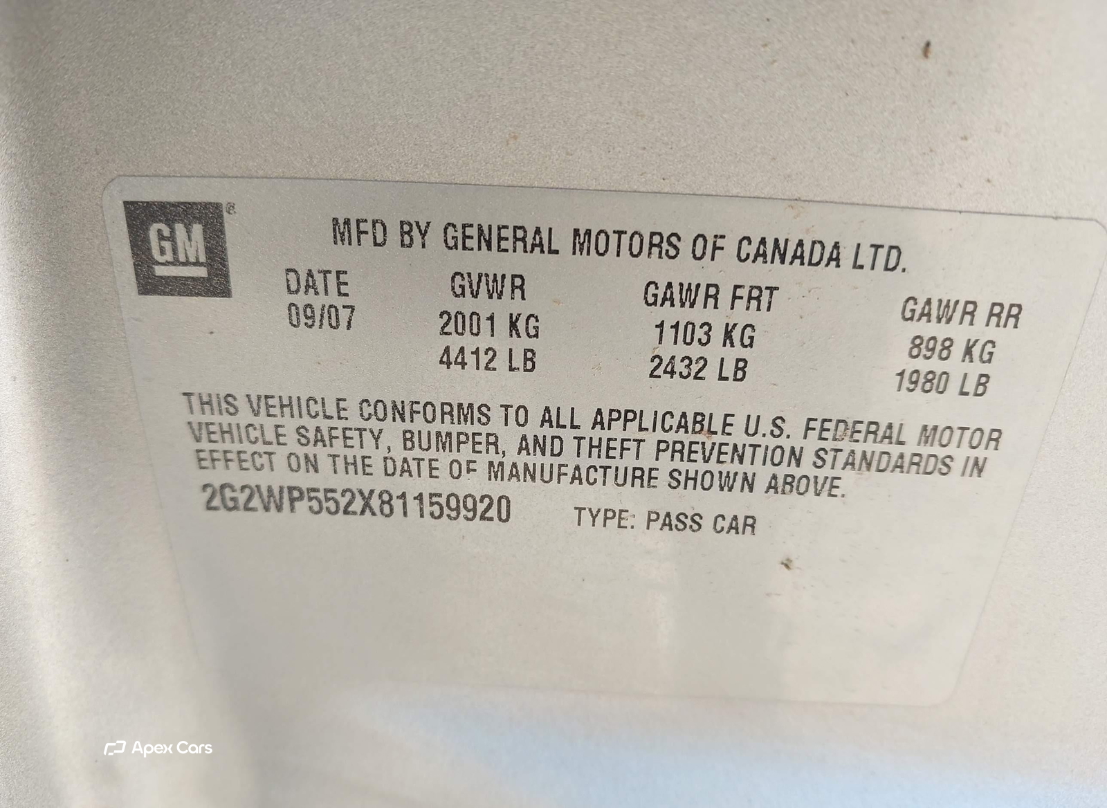 Pontiac Grand Prix 2008