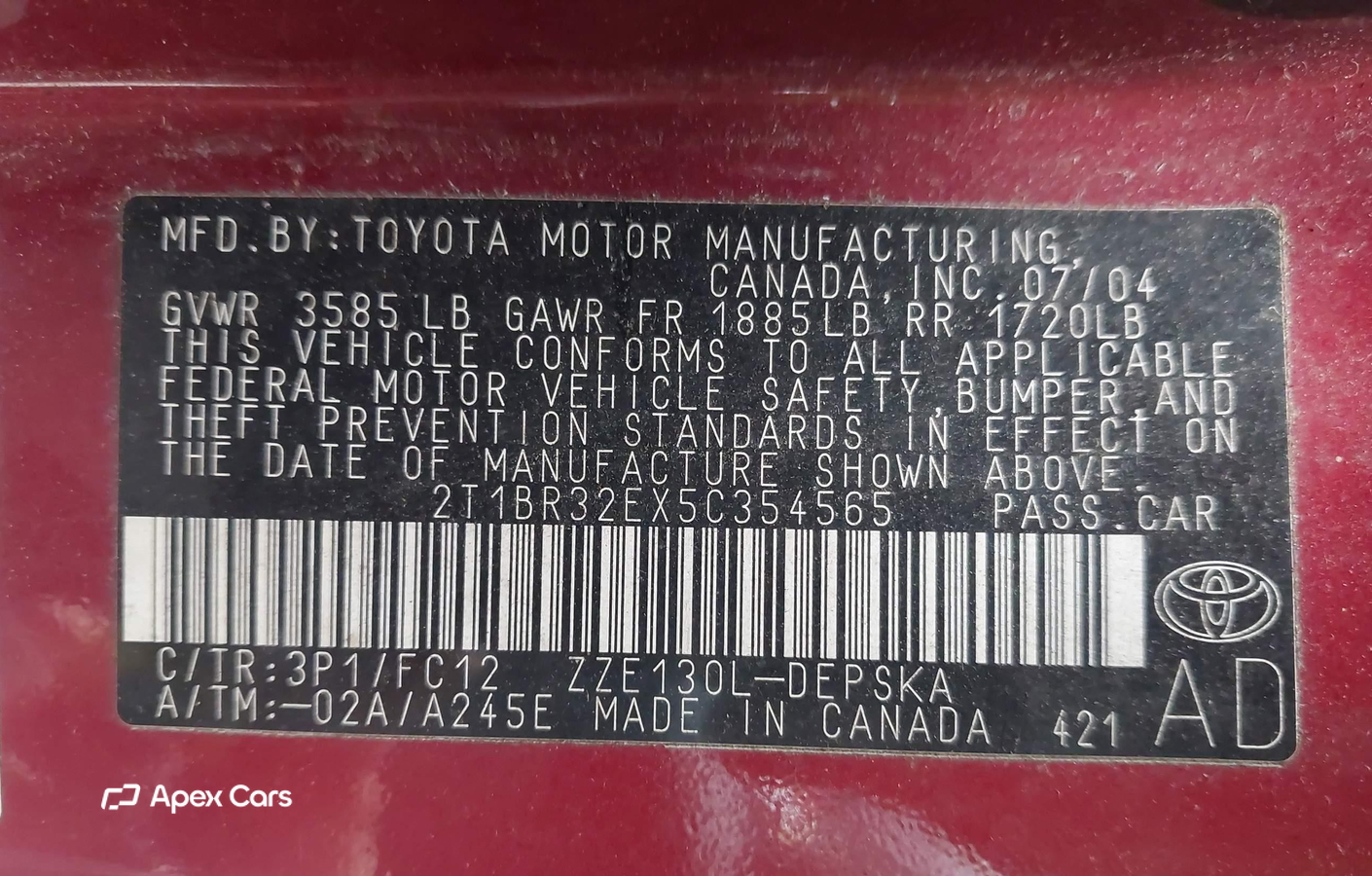 Toyota Corolla 2005