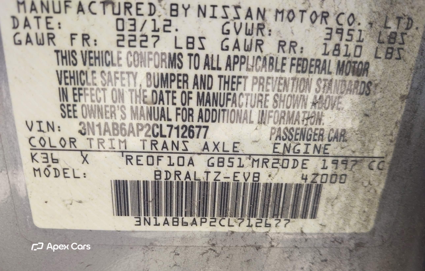 Nissan Sentra 2012