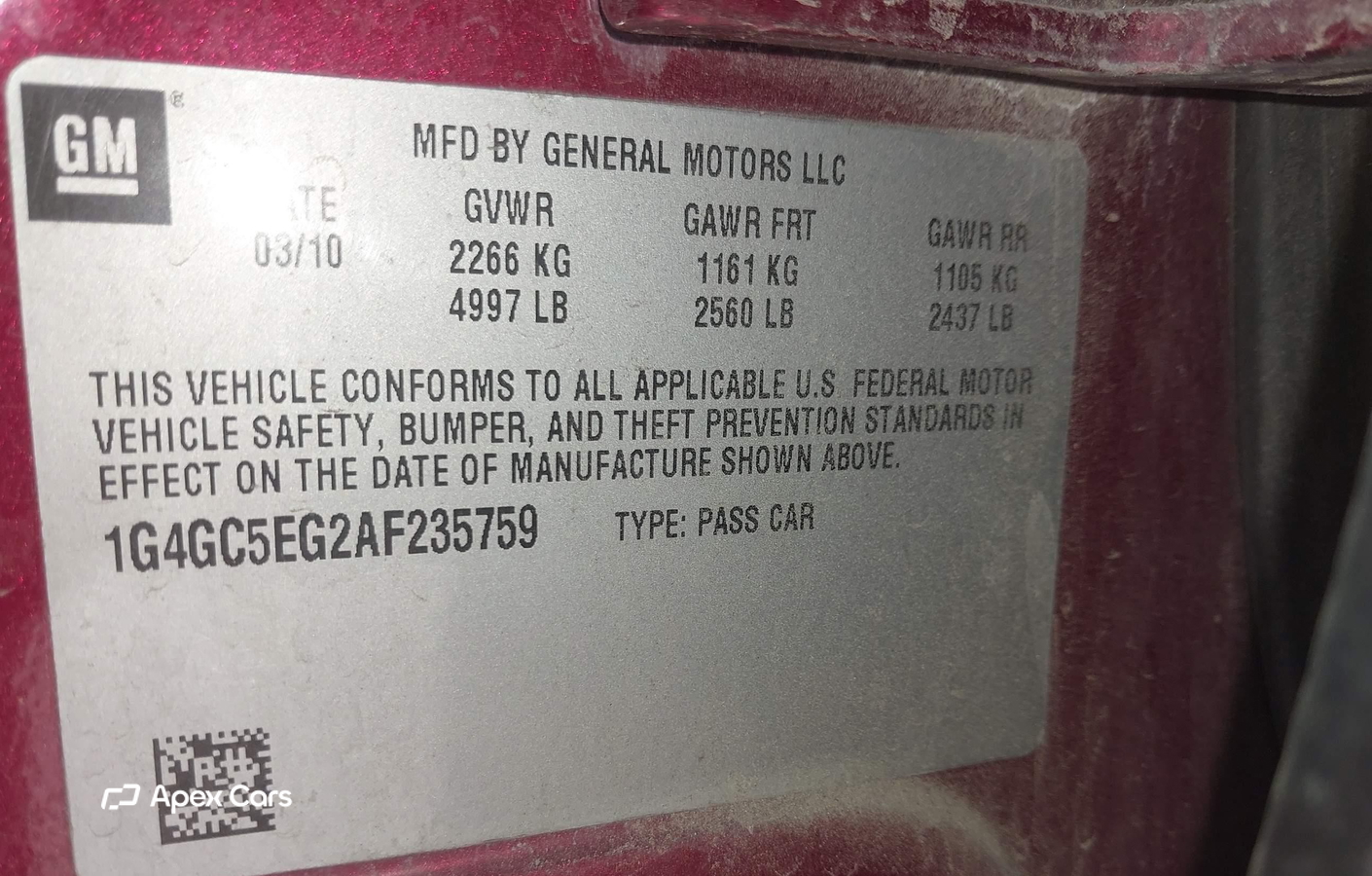 Buick LaCrosse 2010
