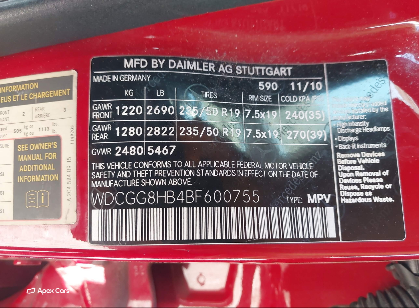 Mercedes-Benz GLK-klasse 2011