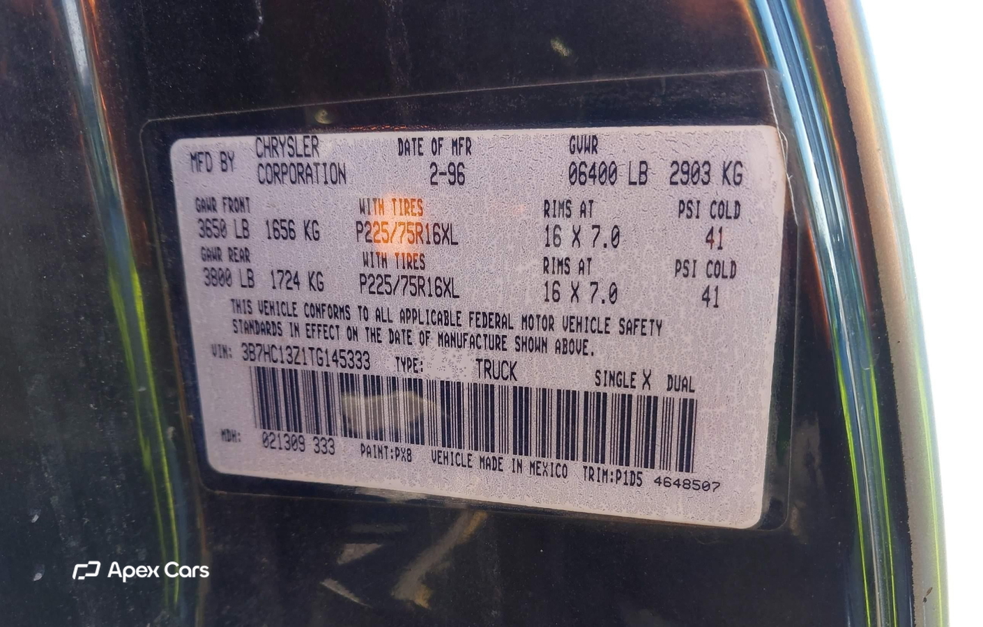 Dodge RAM 1996
