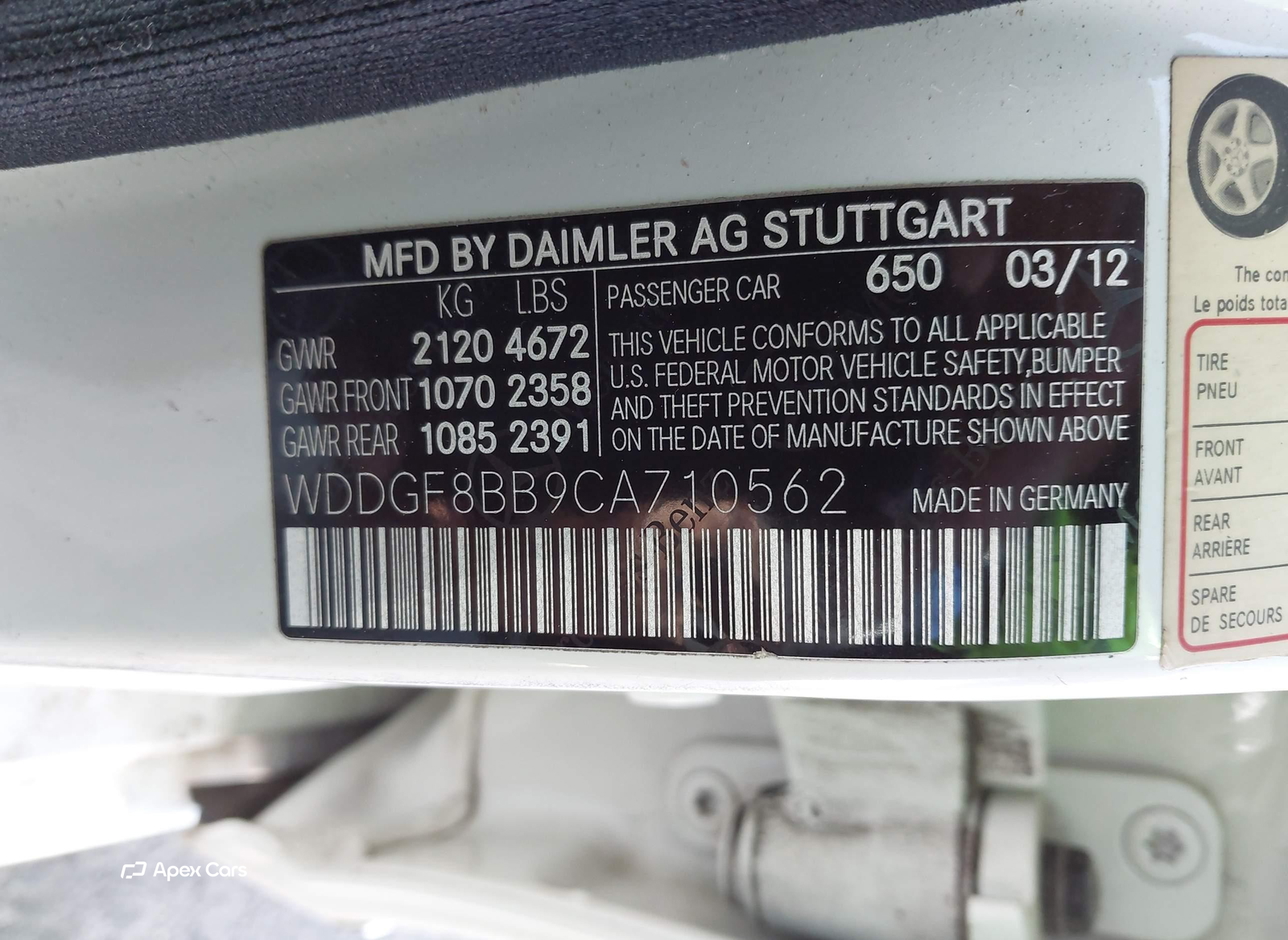 Mercedes-Benz C-klasse 2012