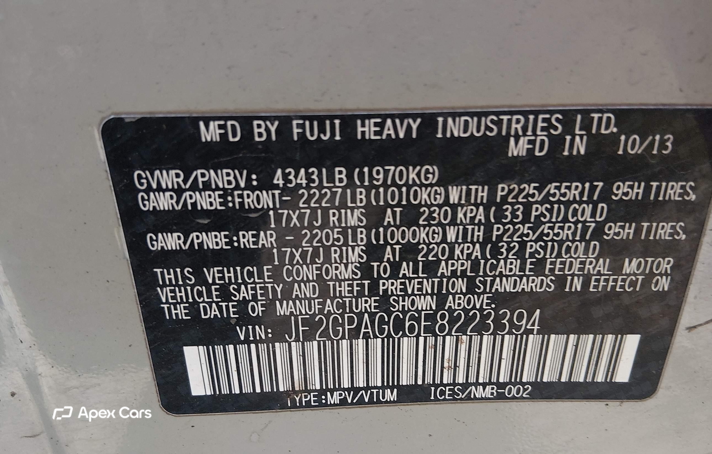 Subaru XV 2014