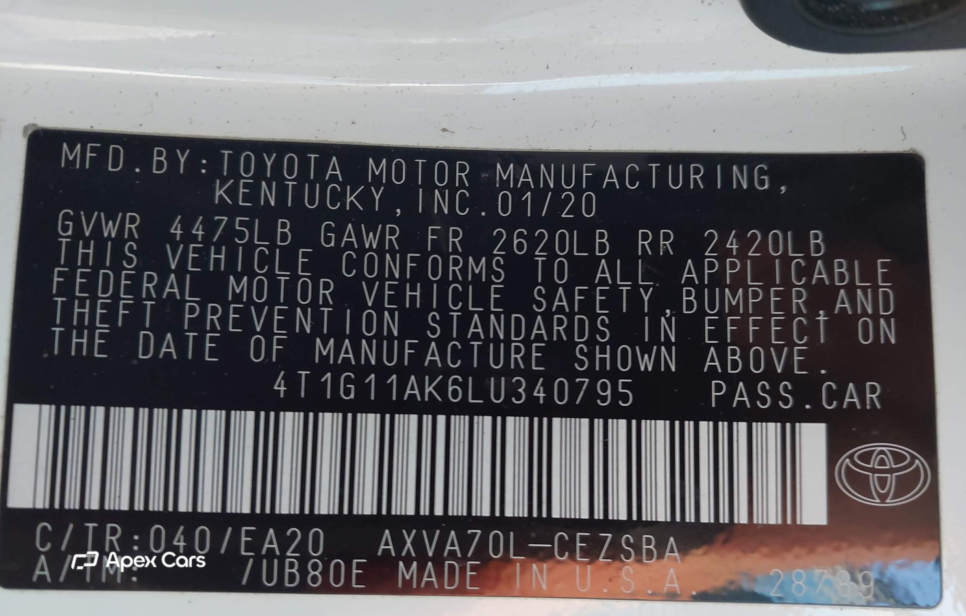Toyota Camry 2020