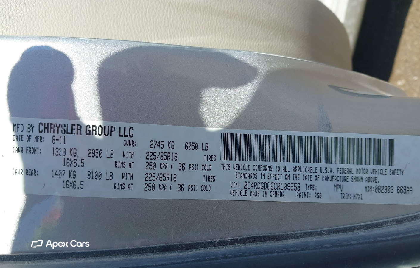 Dodge Caravan 2012