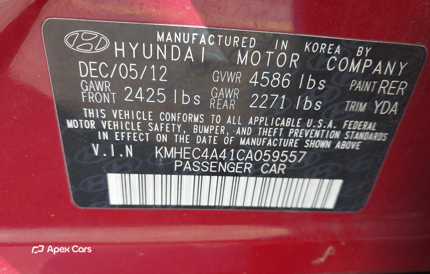 Hyundai Sonata 2012