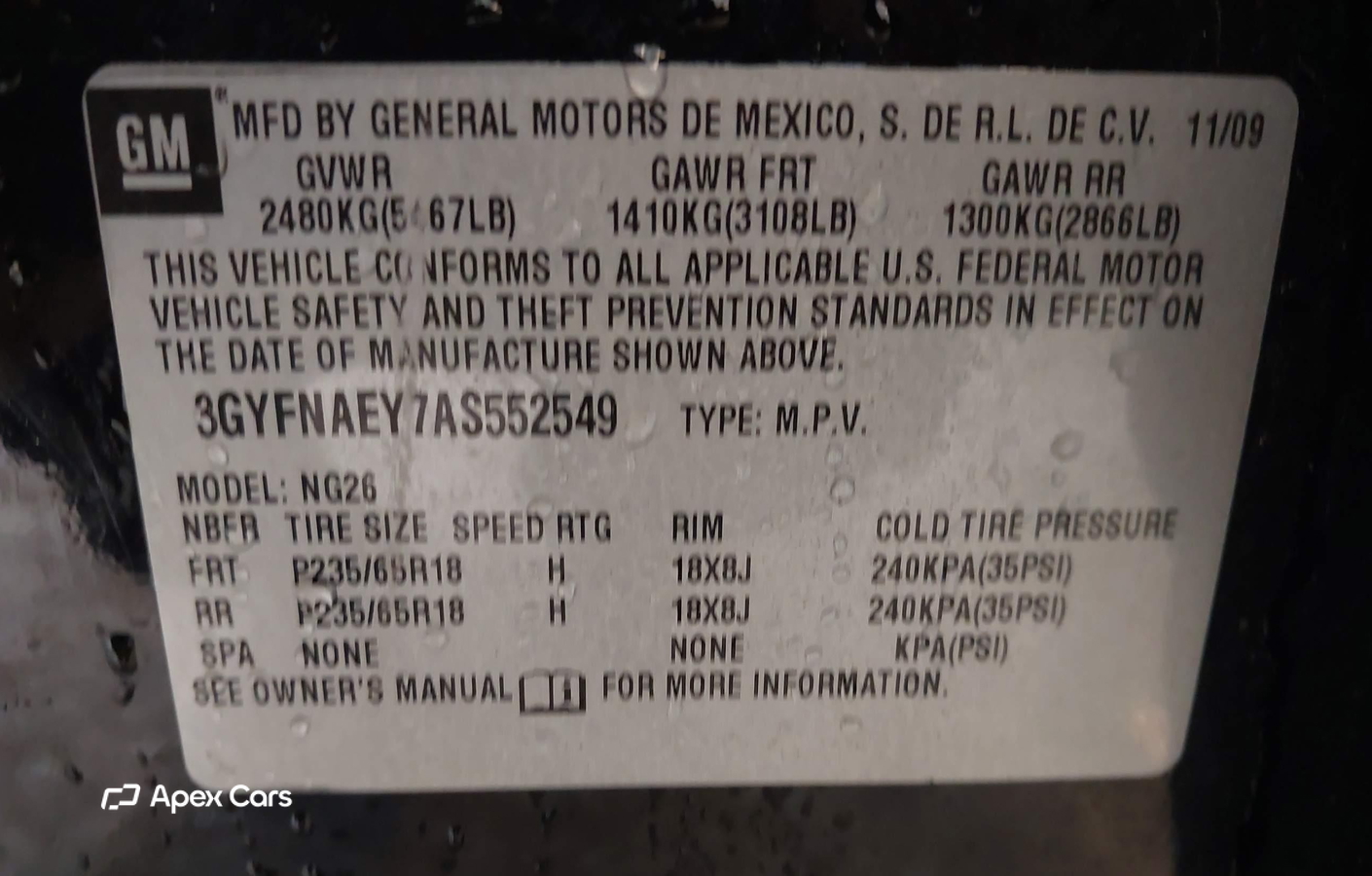 Cadillac SRX 2010