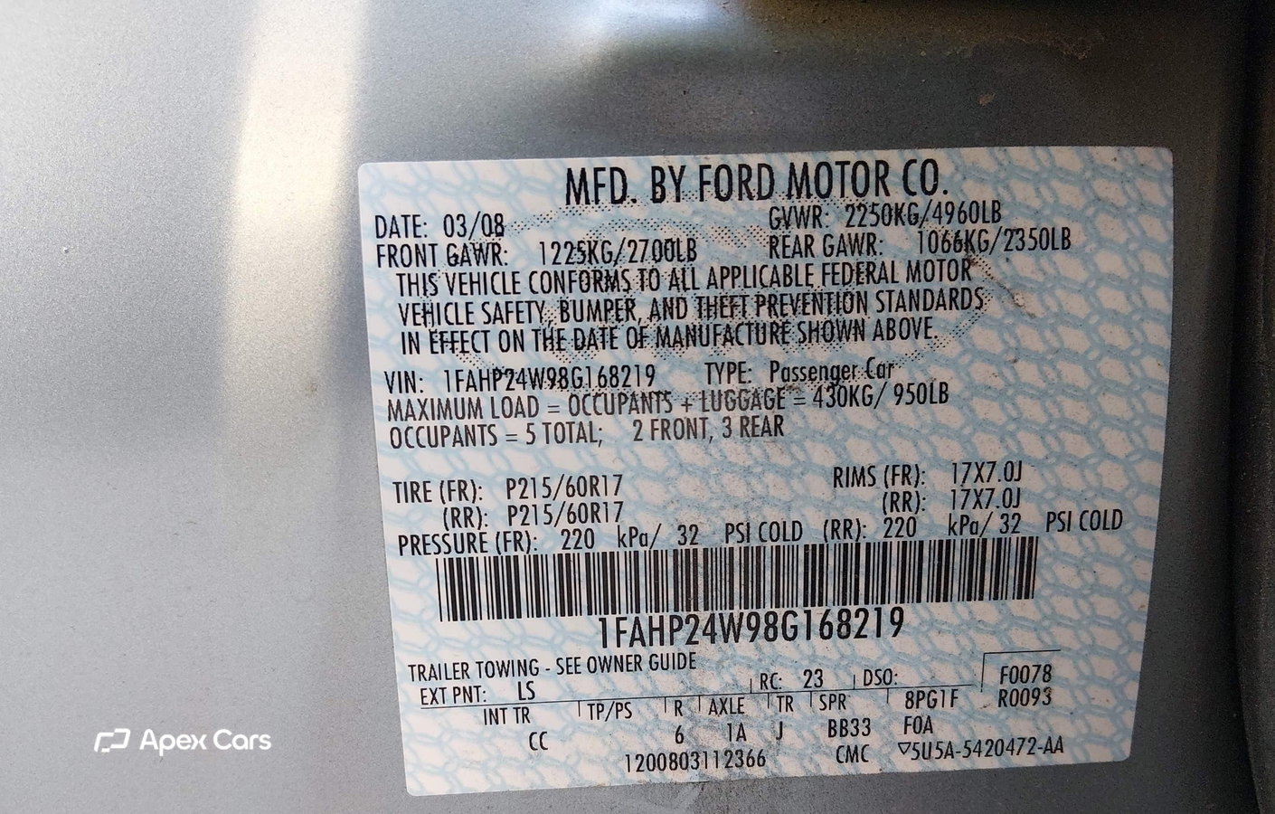 Ford Taurus 2008