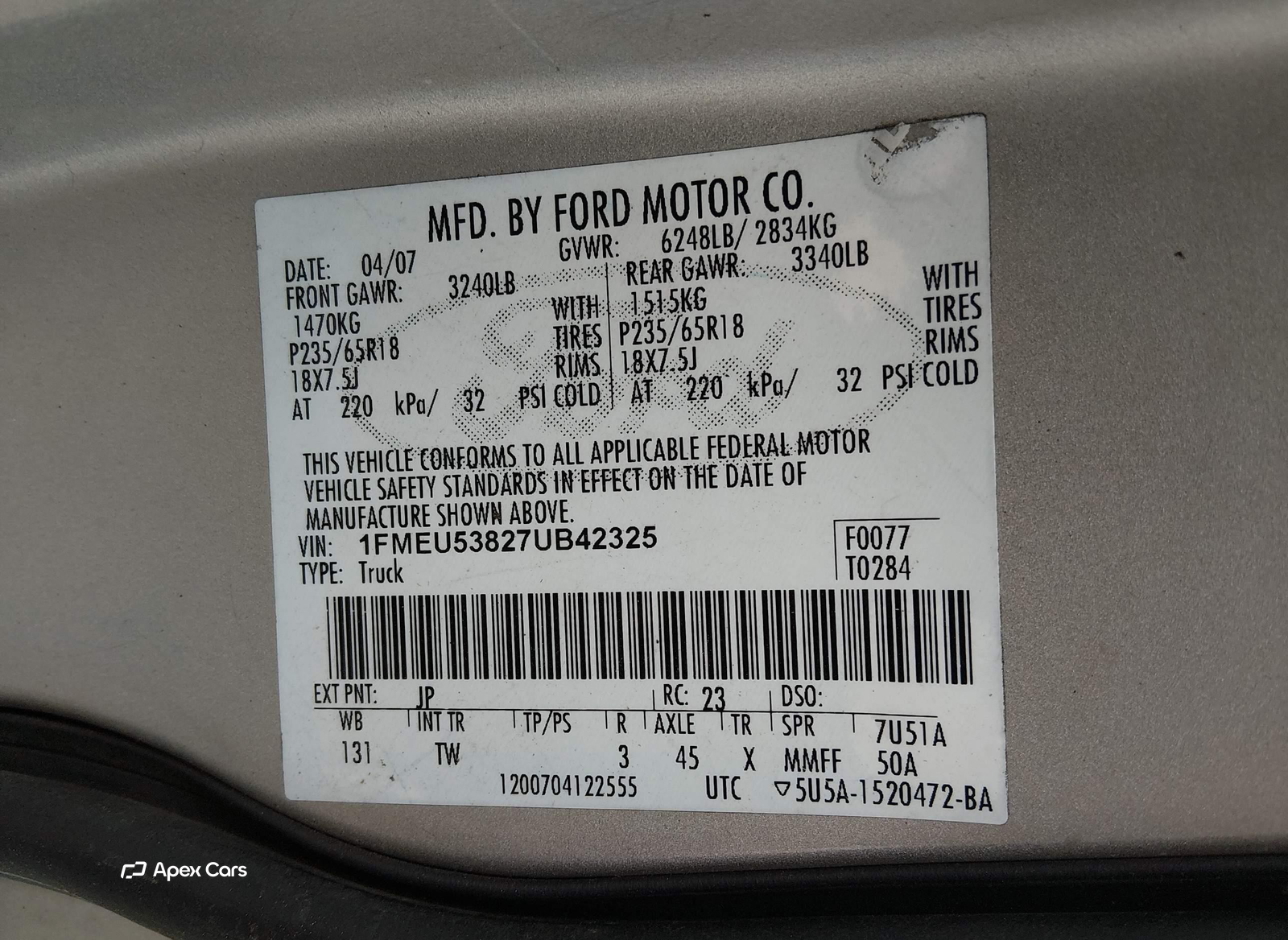 Ford Explorer Sport Trac 2007