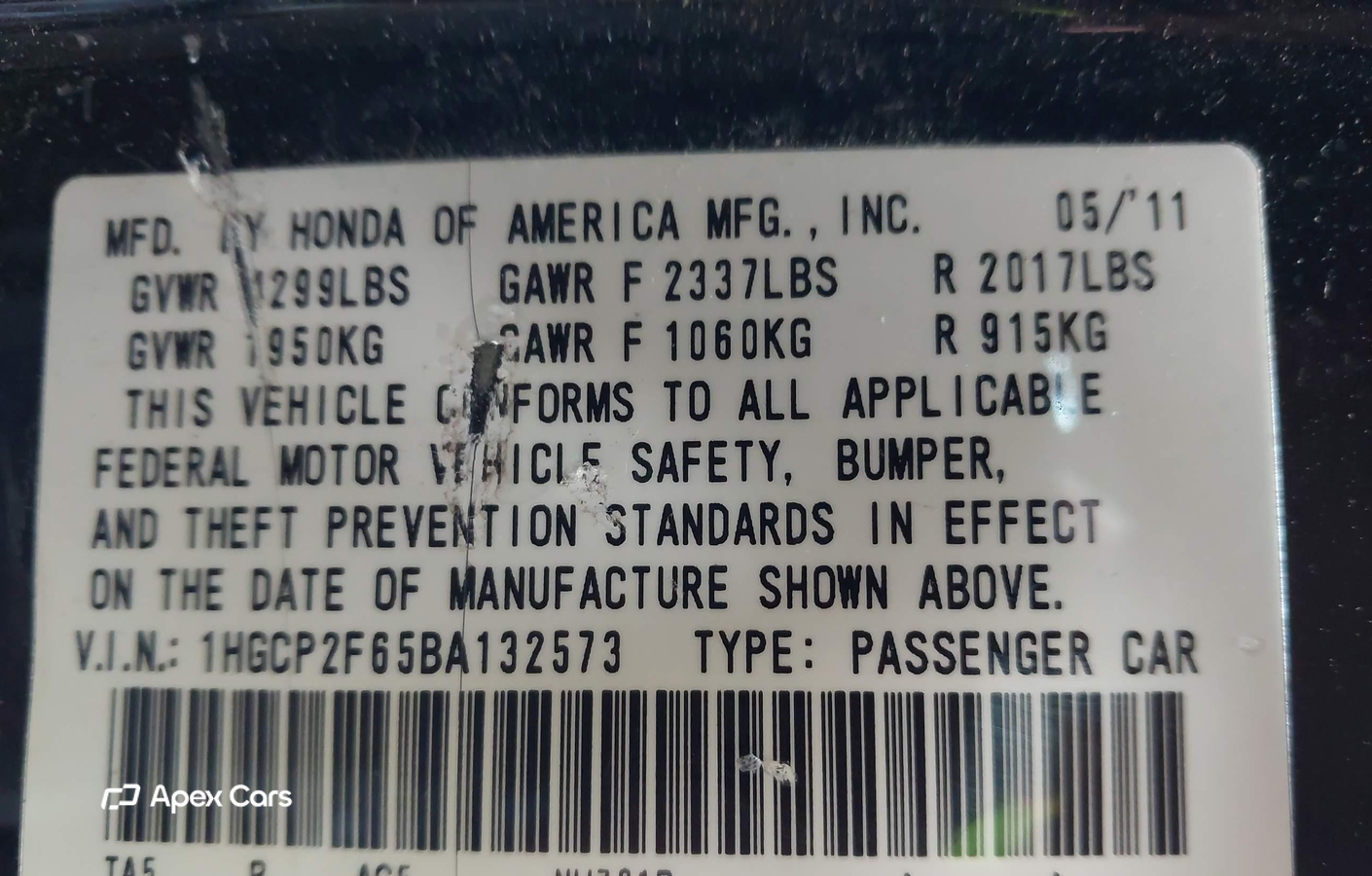 Honda Accord 2011