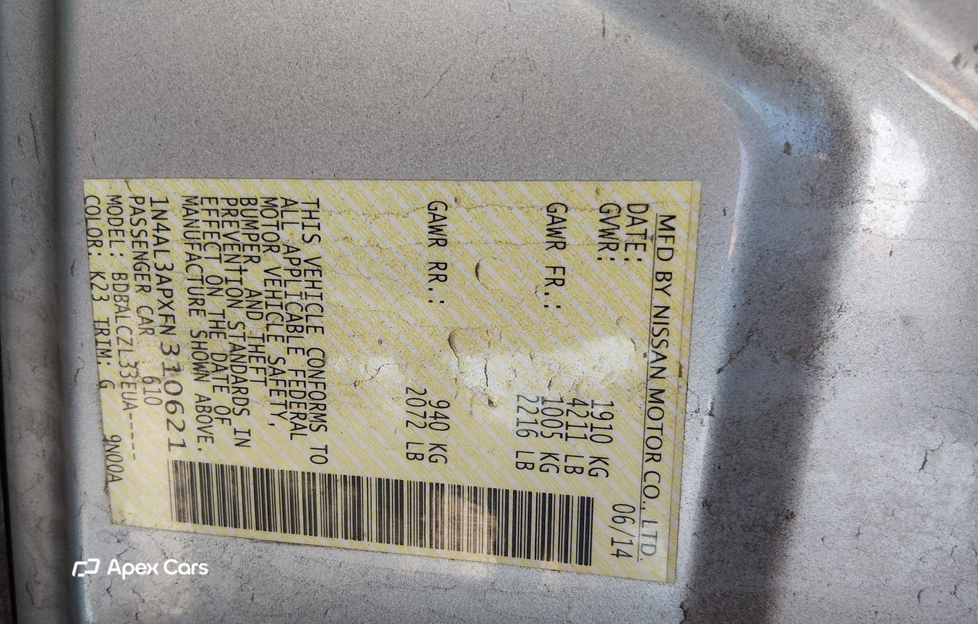 Nissan Altima 2015