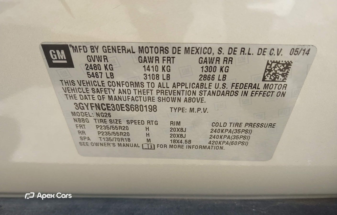 Cadillac SRX 2014