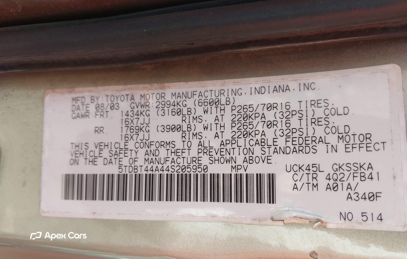 Toyota Sequoia 2004