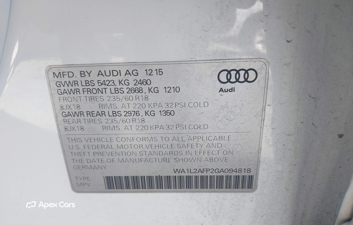 Audi Q5 2016