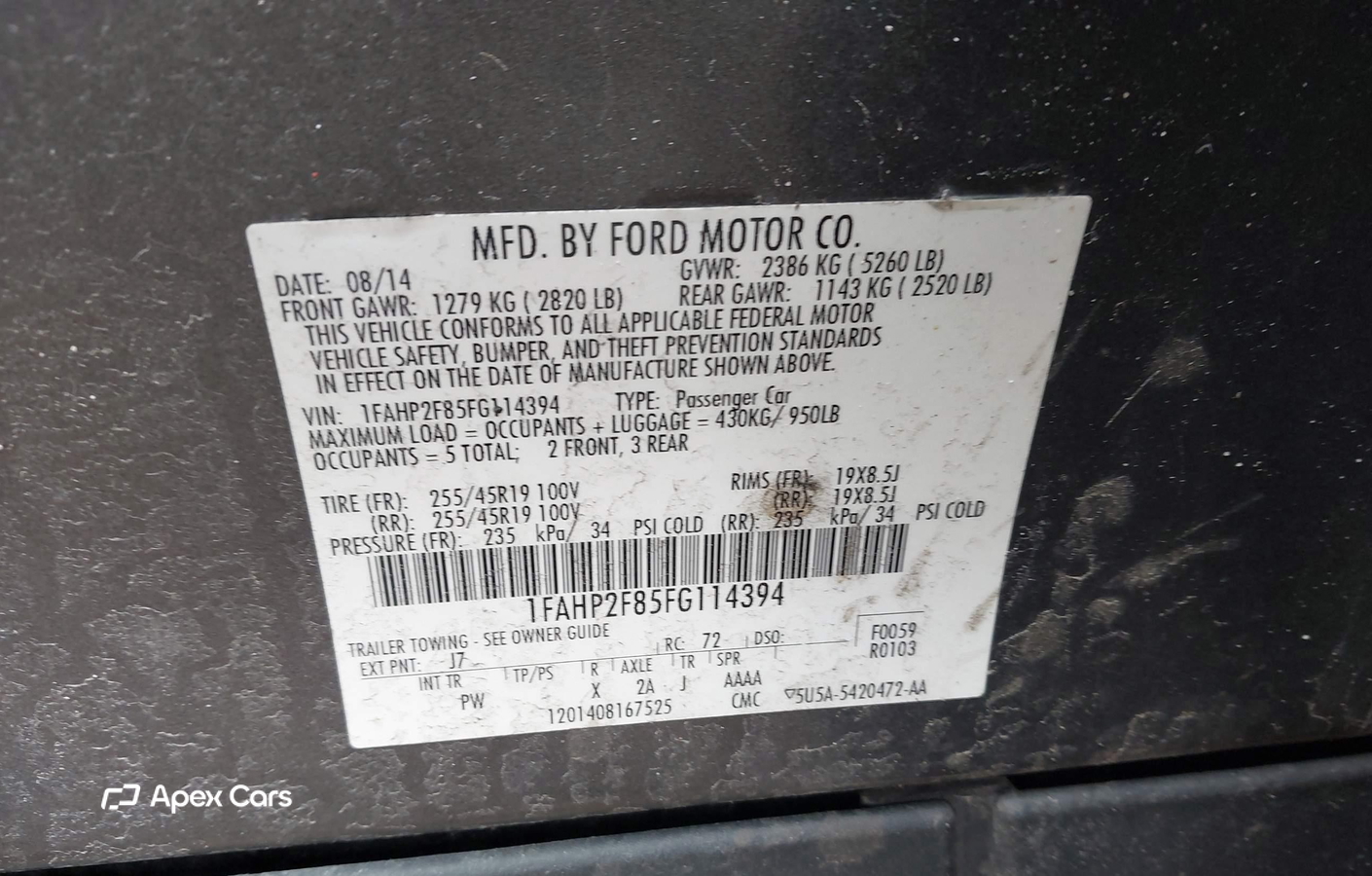 Ford Taurus 2015