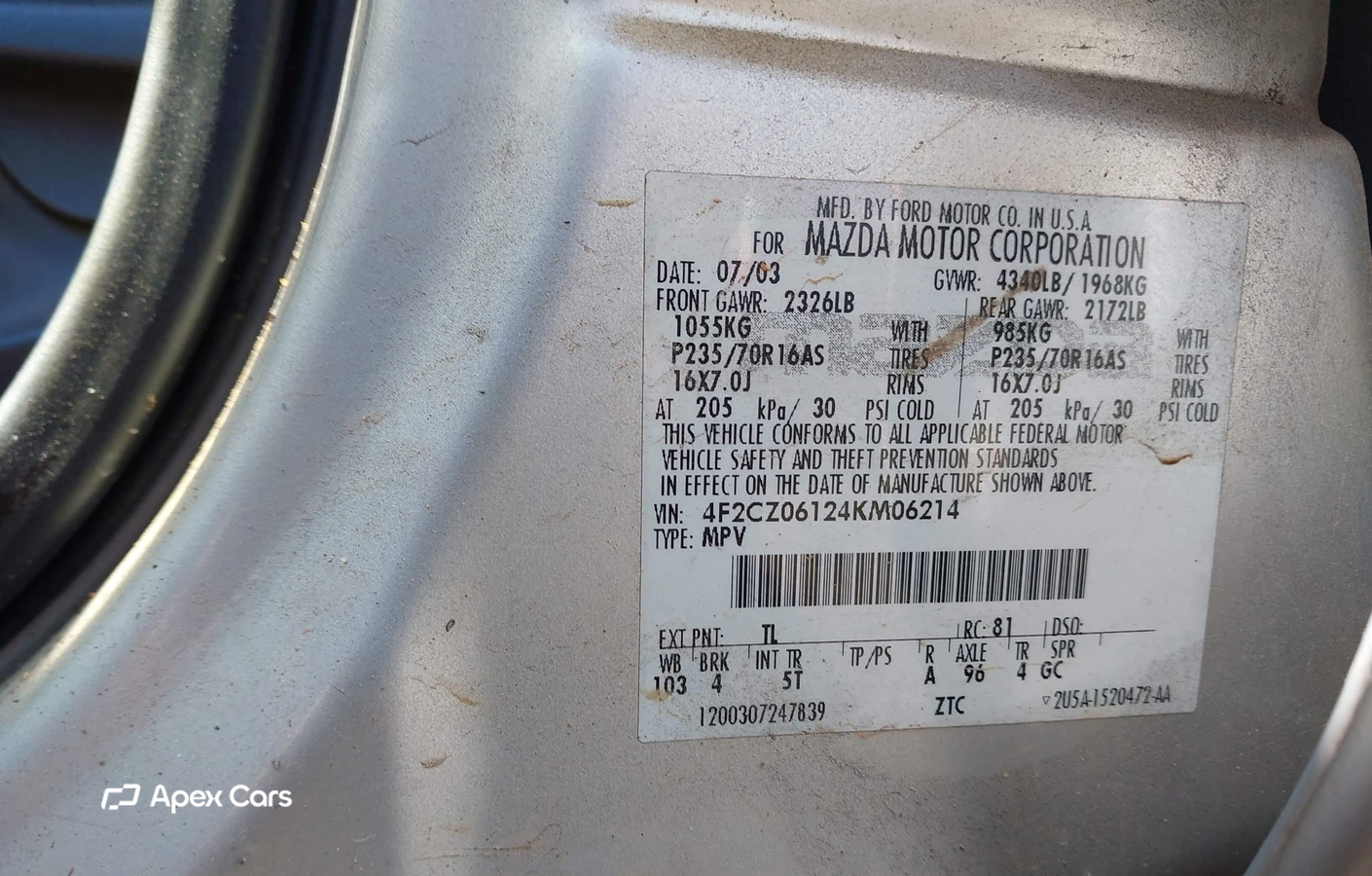 Mazda Tribute 2004