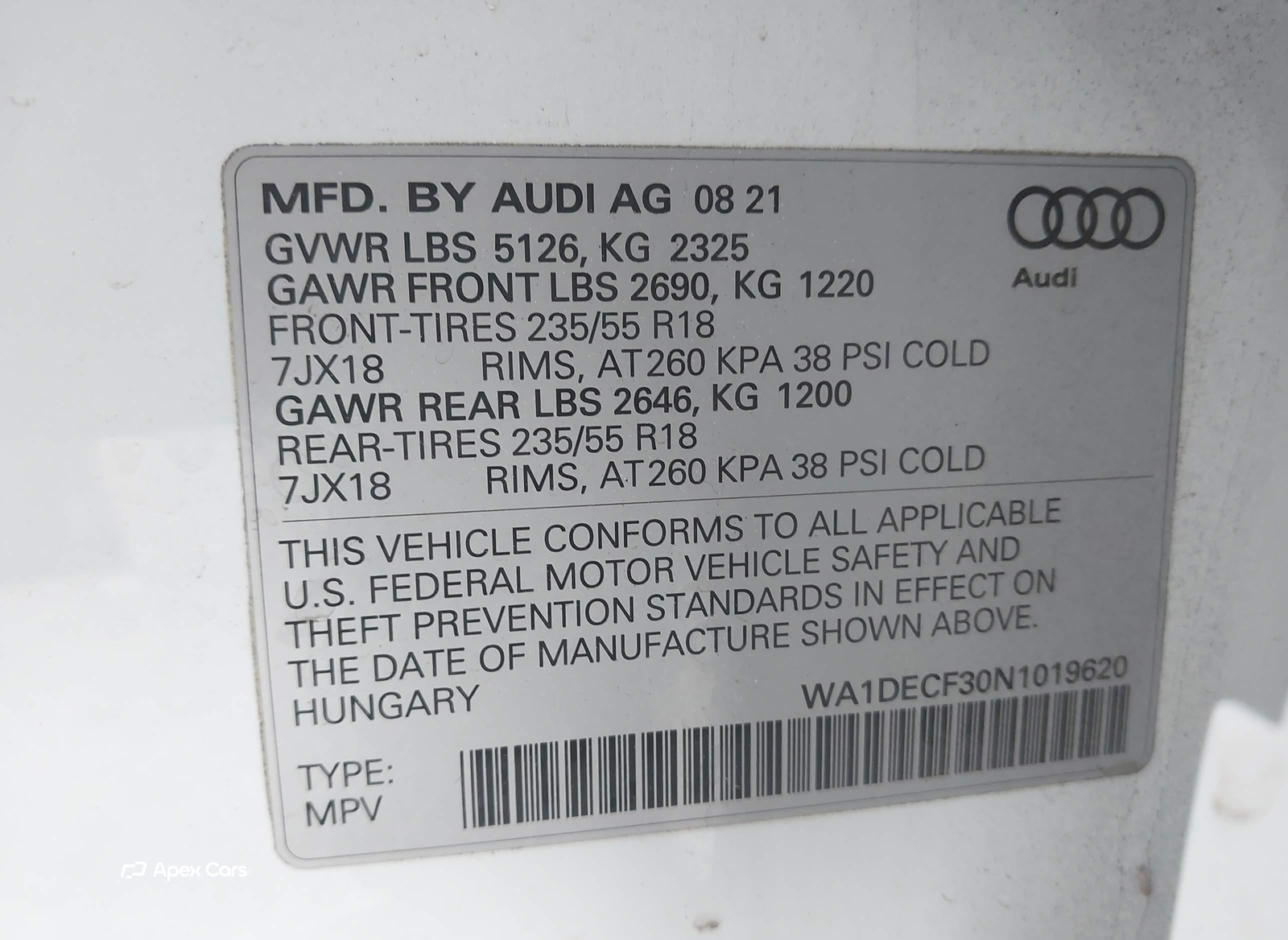 Audi Q3 2022