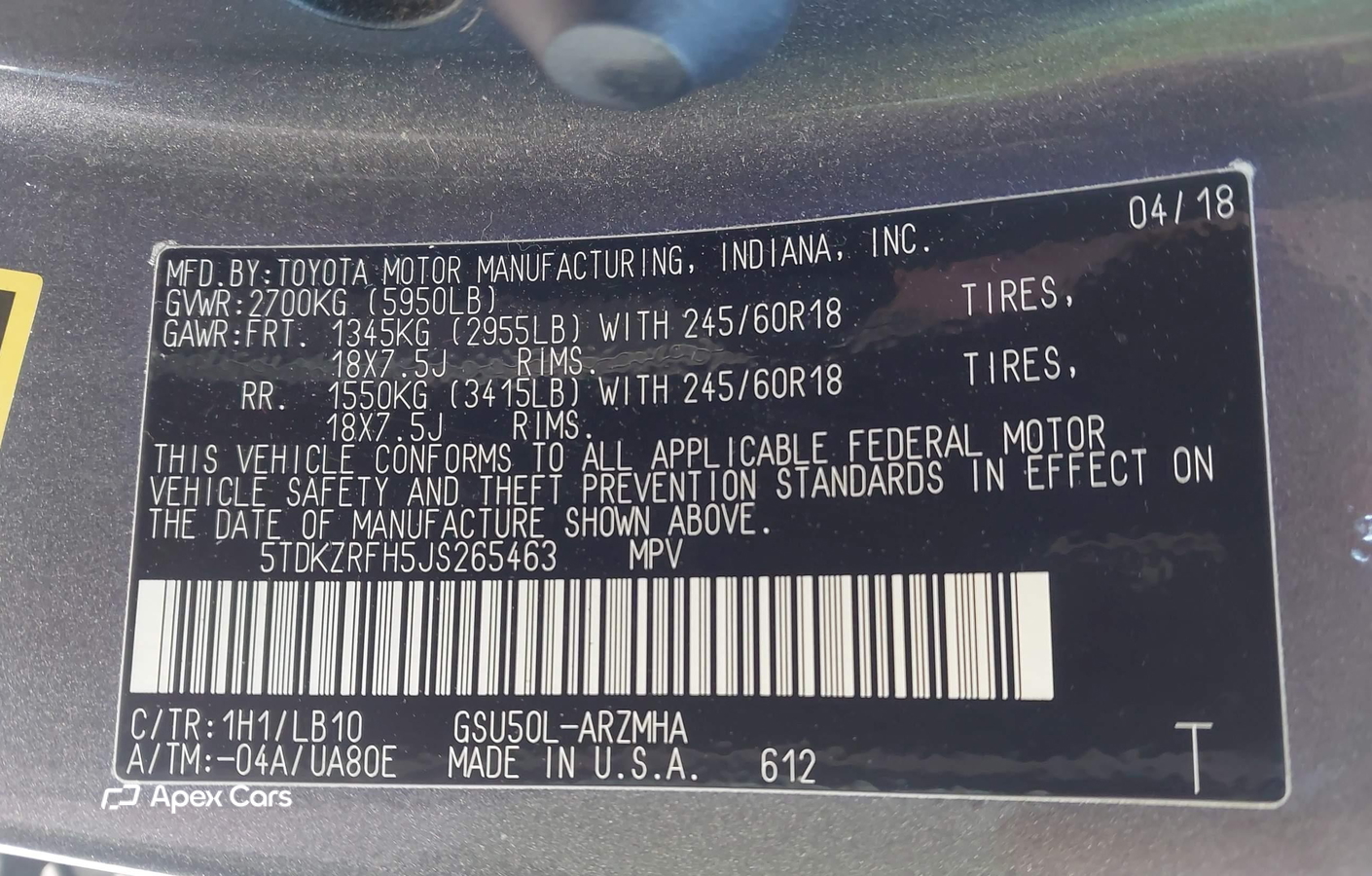Toyota Highlander 2018