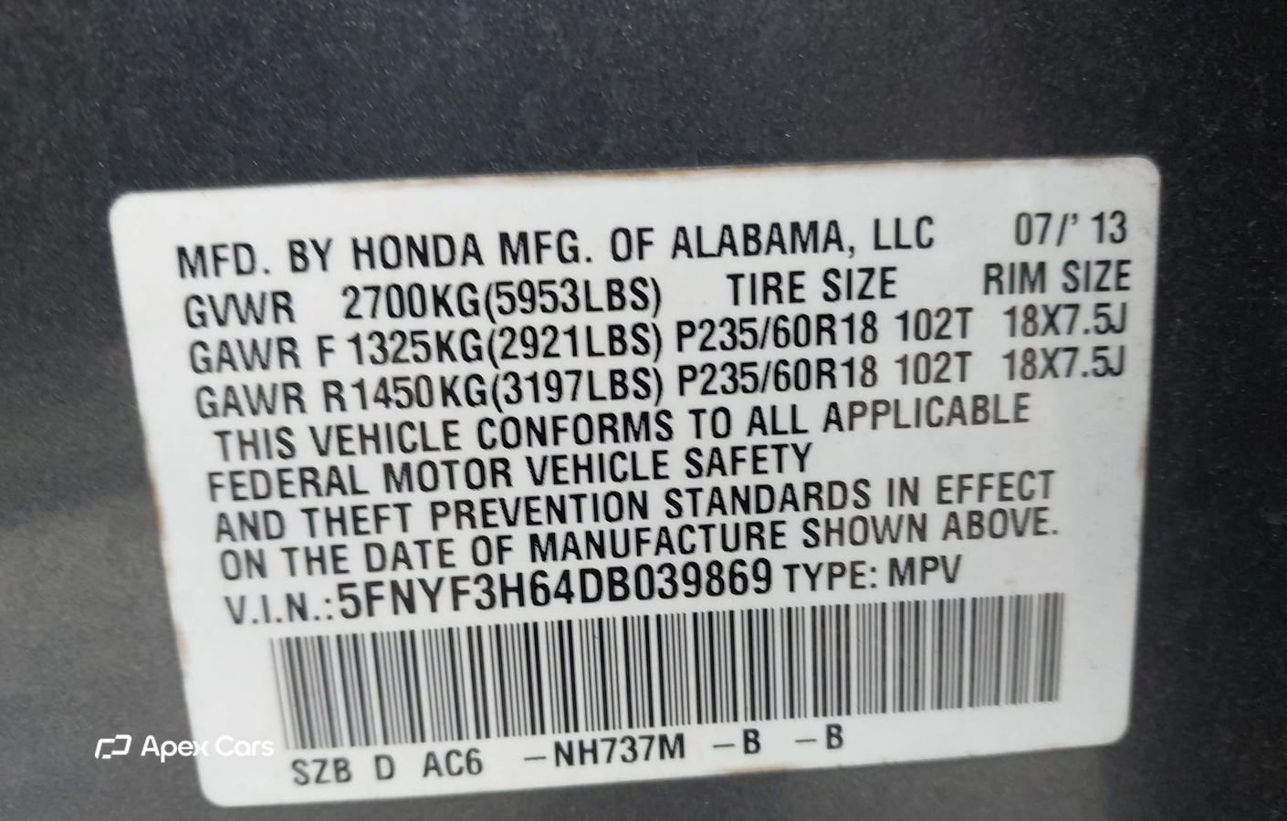 Honda Pilot 2013