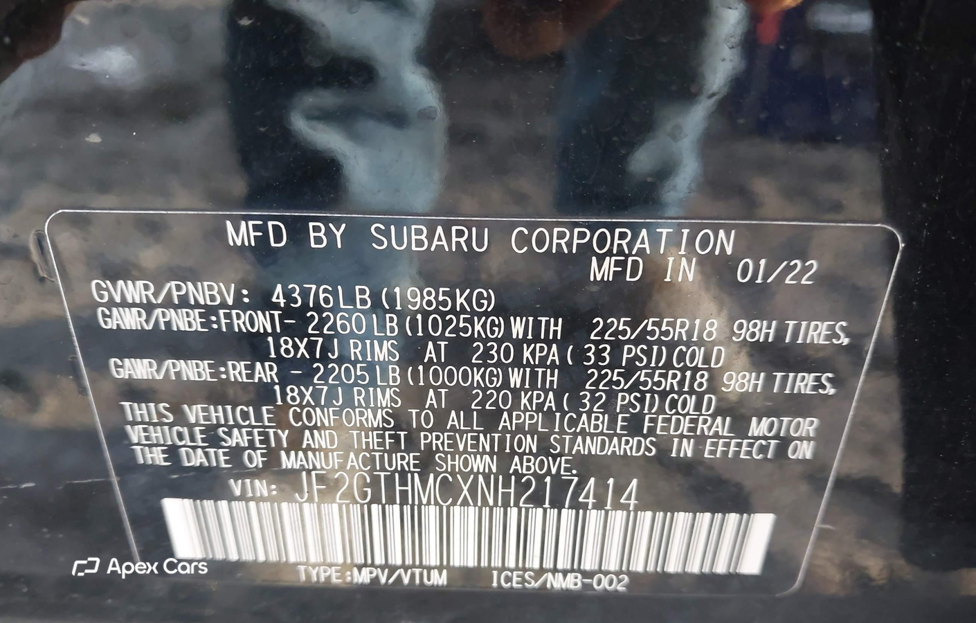 Subaru XV 2022