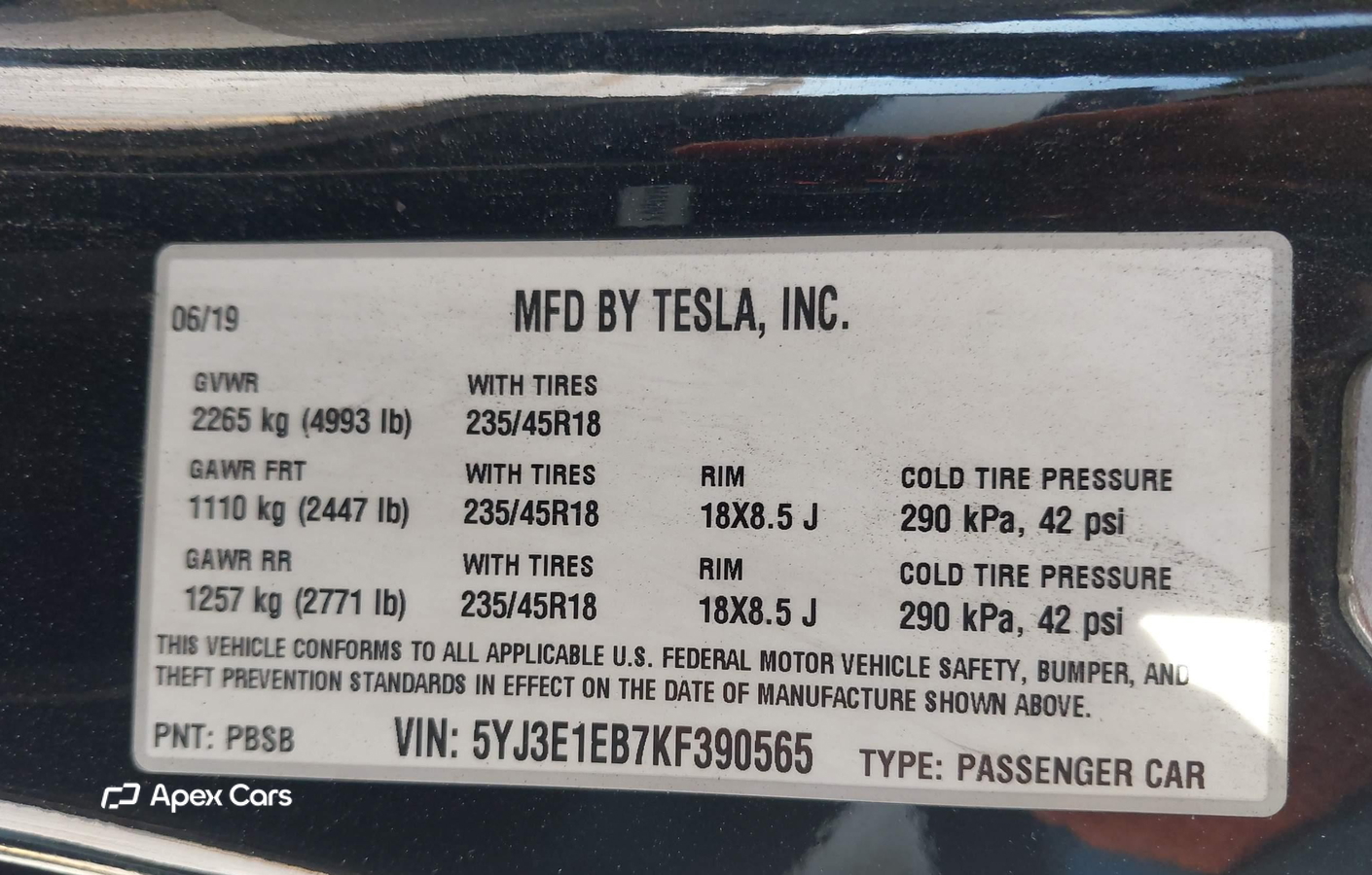 Tesla Model 3 2019