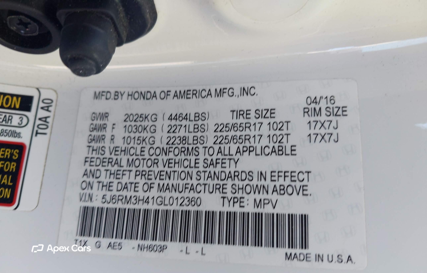 Honda CR-V 2016
