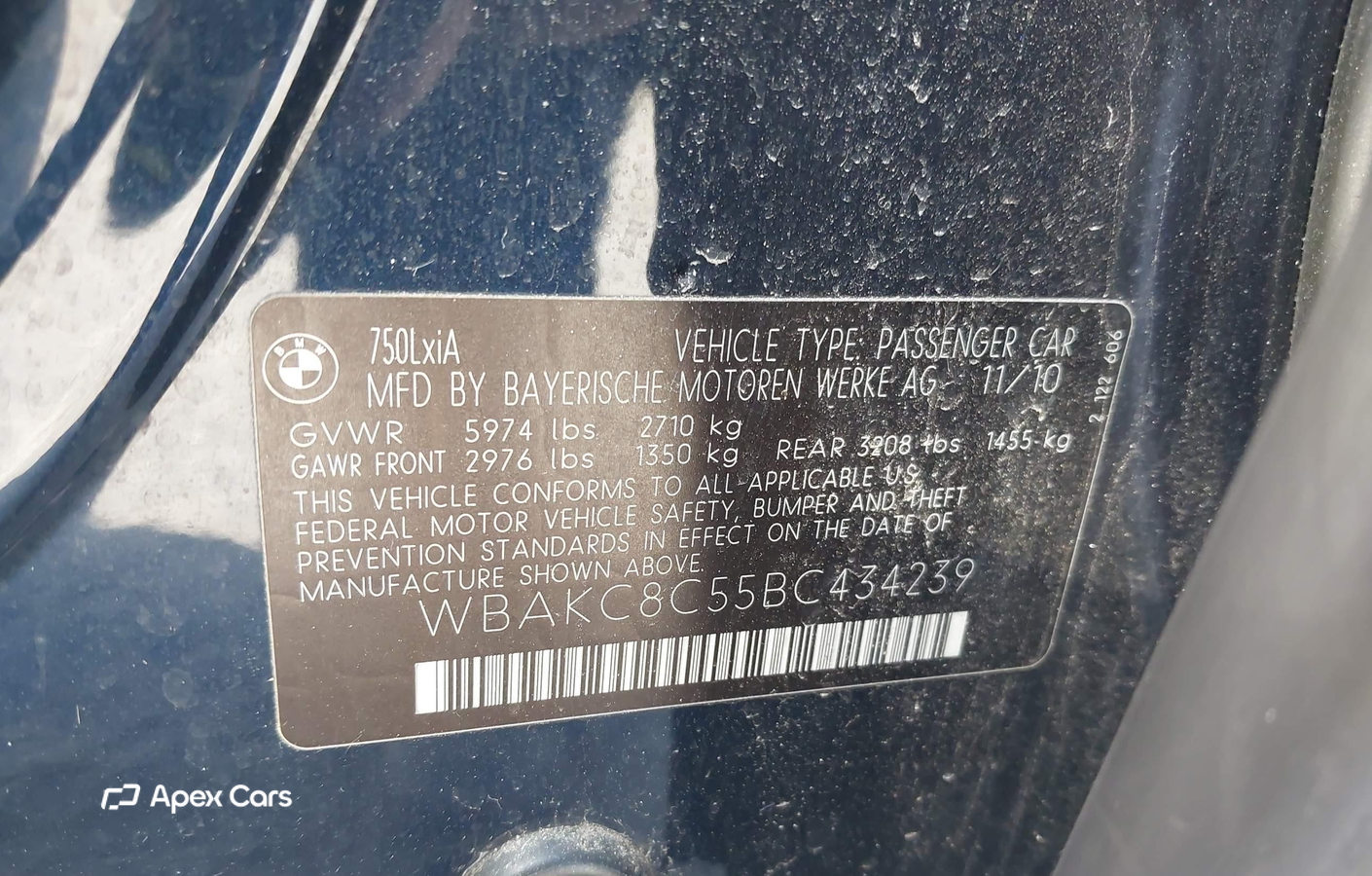 BMW Series 7 2011