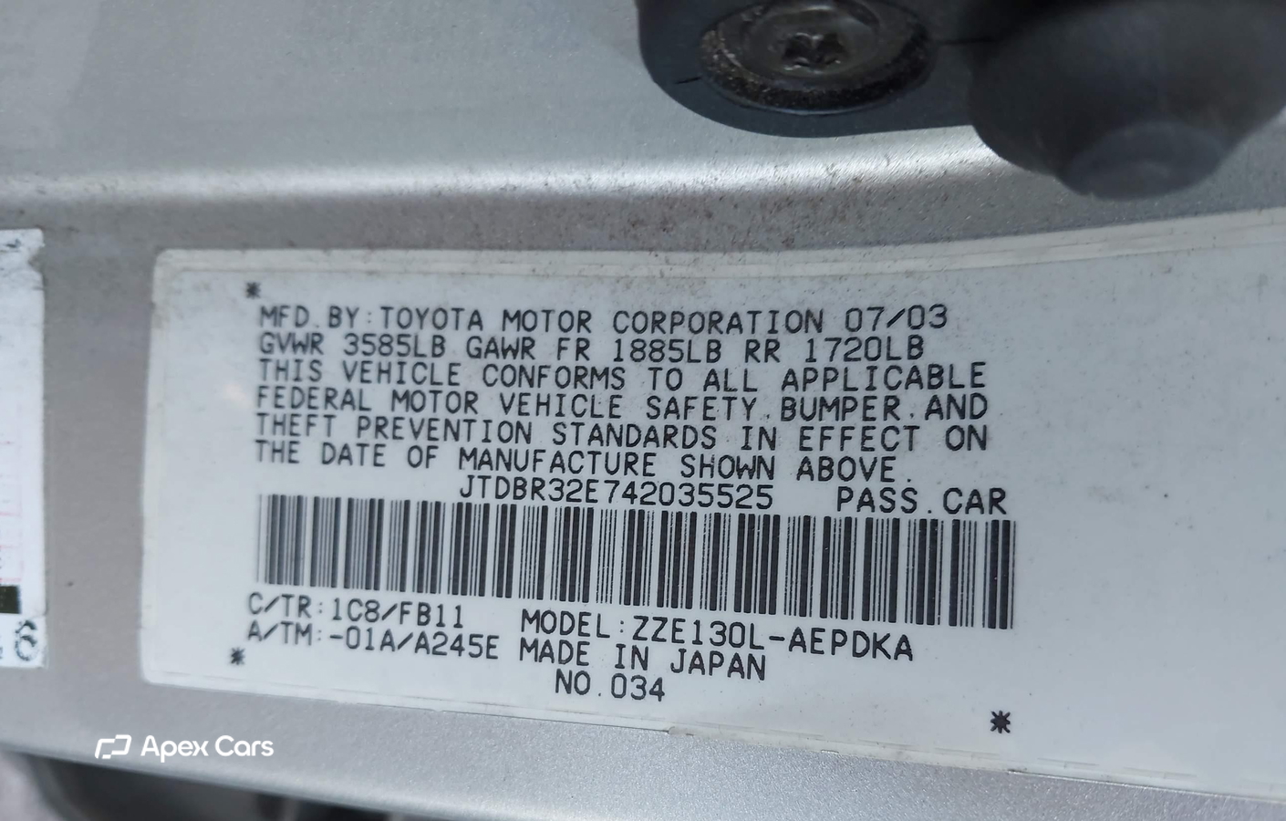 Toyota Corolla 2004