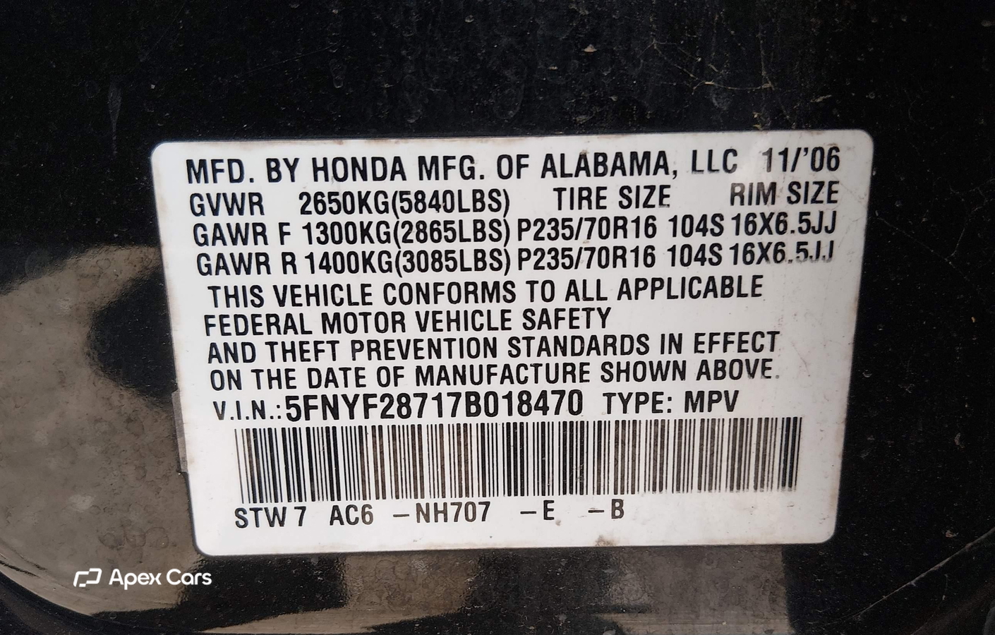 Honda Pilot 2007