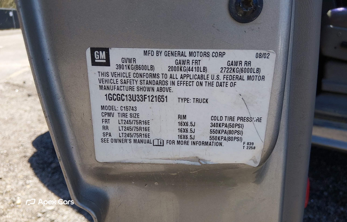 Chevrolet Silverado 2003