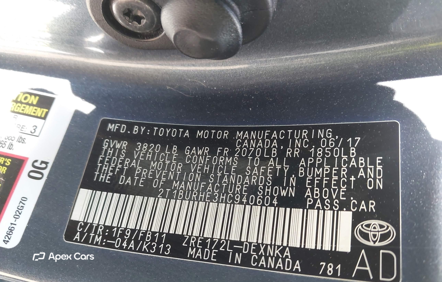 Toyota Corolla 2017