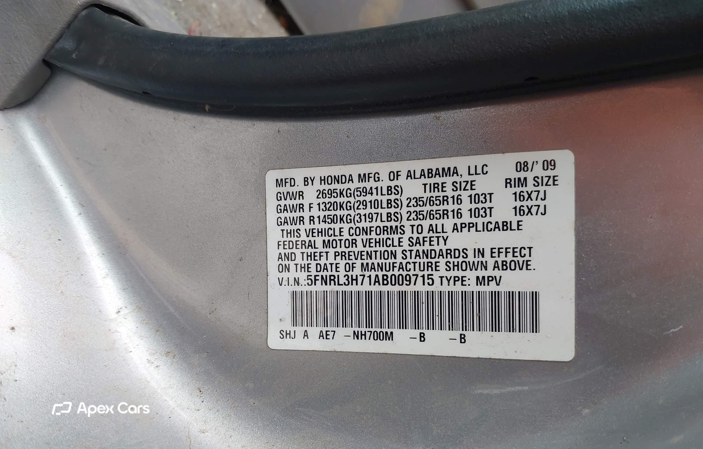 Honda Odyssey 2010